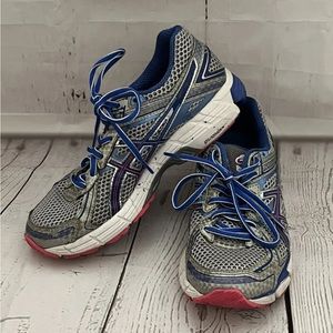 Asics  GT-1000 T3R6N Womens Running Shoes Gray / Pink / Blue  Size 6.5